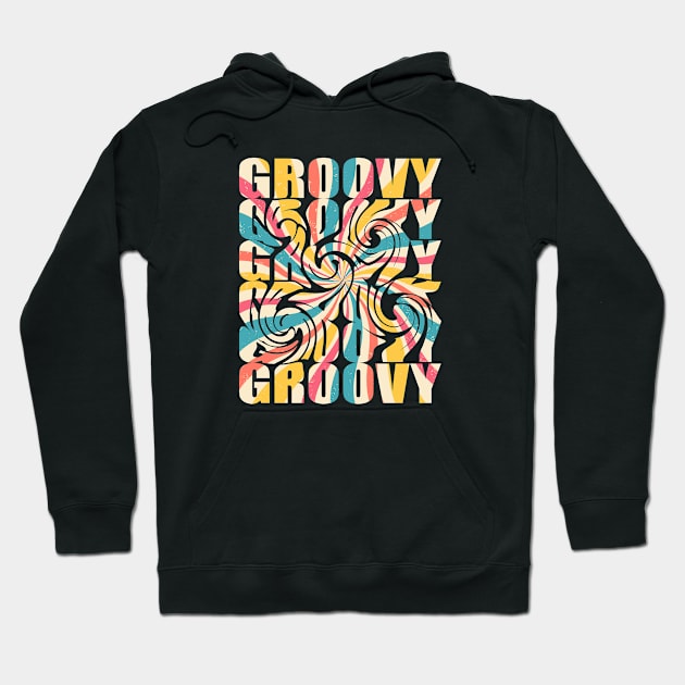 Groovy - Groovy Colorful Hoodie by Kudostees